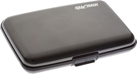 sharkk large aluminum wallet credit card holder with rfid protection|large aluminum wallet.